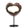 Agaat druzy hart op standaard 11,8 x 13,5 x 1,4 cm | 349 gram