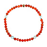 Carneool met apatiet gold filled armband 4 mm facet Carneool met apatiet gold filled armband 4 mm facet