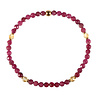 Robijn met citrien gold filled armband 4 mm facet Robijn met citrien gold filled armband 4 mm facet