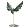 Mosagaat hart op standaard 17,7 x 20,3 x 2,3 cm | 1497 gram