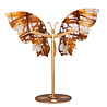Golden healer vlinder op standaard (goudkleurig) 24,5 x 14,5 x 0,7 cm | 555 gram