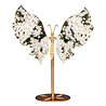 Jaspis (oceaan) vlinder op (goudkleurig) standaard 23 x 18 x 0,8 cm | 594 gram