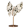 Jaspis (oceaan) vlinder op (goudkleurig) standaard 23 x 18 x 0,8 cm | 594 gram