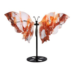 Red healer vlinder op standaard 30 x 16 x 0,7 cm | 668 gram