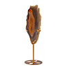 Amethist (galaxy) met agaat op standaard 23,5 x 15,1 x 1,2 cm | 922 gram
