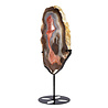 Amethist (galaxy) met agaat op standaard 31,2 x 20,1 x 1,7 cm | 2137 gram