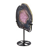 Amethist (galaxy) met agaat op standaard 20,3 x 14,4 x 1,6 cm | 1047 gram