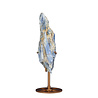 Kyaniet kristal op goudkleurige standaard 200 - 250 gram