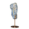 Kyaniet kristal op goudkleurige standaard 16,5 x 3,9 x 2,6 cm | 907 gram