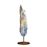 Kyaniet kristal op goudkleurige standaard 16,7 x 7,5 x 4,2 cm | 907 gram Kyaniet kristal op goudkleurige standaard 16,7 x 7,5 x 4,2 cm | 907 gram
