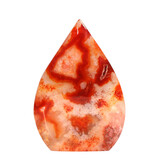 Carneool met bloemagaat sculptuur vlam 6 - 8 cm Carneool met bloemagaat sculptuur vlam 6 - 8 cm