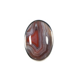 Zilveren ring agaat (Botswana) maat 18 1/2 (licht verstelbaar) | ovaal 3 x 2 cm Zilveren ring agaat (Botswana) maat 18 1/2 (licht verstelbaar) | ovaal 3 x 2 cm