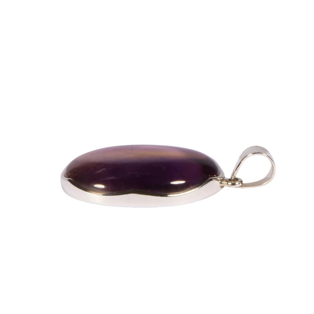 Zilveren hanger ametrien ovaal 3,6 x 2,6 cm Zilveren hanger ametrien ovaal 3,6 x 2,6 cm