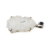 Zilveren hanger anandaliet | ovaal ruw gezet 3,8 x 2,9 cm Zilveren hanger anandaliet | ovaal ruw gezet 3,8 x 2,9 cm