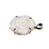 Zilveren hanger anandaliet | rond ruw gezet 3 x 3,2 cm Zilveren hanger anandaliet | rond ruw gezet 3 x 3,2 cm