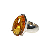 Zilveren ring barnsteen maat 17 | druppel gezet 1,8 x 1,2 cm Zilveren ring barnsteen maat 17 | druppel gezet 1,8 x 1,2 cm