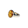 Zilveren ring barnsteen maat 18 | ovaal 1,3 x 1 cm Zilveren ring barnsteen maat 18 | ovaal 1,3 x 1 cm