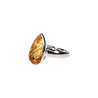 Zilveren ring citrien maat 18 | druppel facet 1,4 x 0,7 cm Zilveren ring citrien maat 18 | druppel facet 1,4 x 0,7 cm