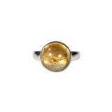 Zilveren ring citrien maat 17 | rond 1,3 cm Zilveren ring citrien maat 17 | rond 1,3 cm