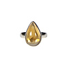 Zilveren ring citrien maat 17 | druppel 1,6 x 1,1 cm Zilveren ring citrien maat 17 | druppel 1,6 x 1,1 cm