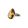Zilveren ring citrien maat 17 | druppel 1,6 x 1,1 cm Zilveren ring citrien maat 17 | druppel 1,6 x 1,1 cm