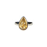Zilveren ring citrien maat 17 | druppel 1,4 x 0,9 cm Zilveren ring citrien maat 17 | druppel 1,4 x 0,9 cm