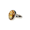 Zilveren ring citrien maat 17 1/2 | ovaal 1,5 x 1,1 cm Zilveren ring citrien maat 17 1/2 | ovaal 1,5 x 1,1 cm