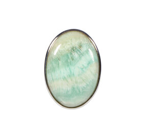Zilveren ring calciet (Caribbean blue) maat 19 | ovaal 2,9 x 2 cm Zilveren ring calciet (Caribbean blue) maat 19 | ovaal 2,9 x 2 cm