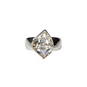 Zilveren ring Herkimer diamant facet maat 18 | markies 1,5 x 1,2 cm Zilveren ring Herkimer diamant facet maat 18 | markies 1,5 x 1,2 cm