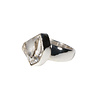 Zilveren ring Herkimer diamant facet maat 18 | markies 1,5 x 1,2 cm Zilveren ring Herkimer diamant facet maat 18 | markies 1,5 x 1,2 cm