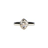 Zilveren ring Herkimer diamant facet maat 18 | markies 0,9 x 0,7 cm Zilveren ring Herkimer diamant facet maat 18 | markies 0,9 x 0,7 cm