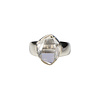 Zilveren ring Herkimer diamant facet maat 18 1/2 | ovaal 1,4 x 1,1 cm Zilveren ring Herkimer diamant facet maat 18 1/2 | ovaal 1,4 x 1,1 cm