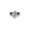 Zilveren ring Herkimer diamant facet maat 16 1/2 | markies 1,2 x 0,8 cm Zilveren ring Herkimer diamant facet maat 16 1/2 | markies 1,2 x 0,8 cm