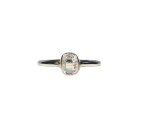 Zilveren ring Herkimer diamant facet maat 17 | ovaal 0,6 x 0,5 cm Zilveren ring Herkimer diamant facet maat 17 | ovaal 0,6 x 0,5 cm