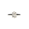 Zilveren ring Herkimer diamant gezet facet maat 17 | markies 1 x 0,6 cm Zilveren ring Herkimer diamant gezet facet maat 17 | markies 1 x 0,6 cm