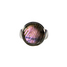Zilveren ring labradoriet maat 17 1/2 | rond 1,6 cm Zilveren ring labradoriet maat 17 1/2 | rond 1,6 cm