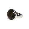Zilveren ring labradoriet maat 17 1/2 | rond 1,6 cm Zilveren ring labradoriet maat 17 1/2 | rond 1,6 cm