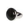 Zilveren ring labradoriet maat 19 | rond 1,9 cm Zilveren ring labradoriet maat 19 | rond 1,9 cm