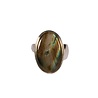 Zilveren ring labradoriet maat 16 1/2 | ovaal 2 x 1,3 cm Zilveren ring labradoriet maat 16 1/2 | ovaal 2 x 1,3 cm