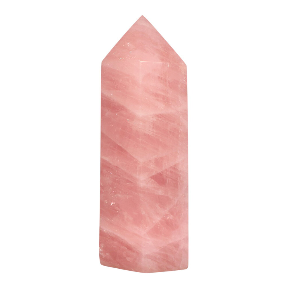 Rozenkwarts punt geslepen A-kwaliteit 20 x 7 x 6,7 cm | 1961 gram