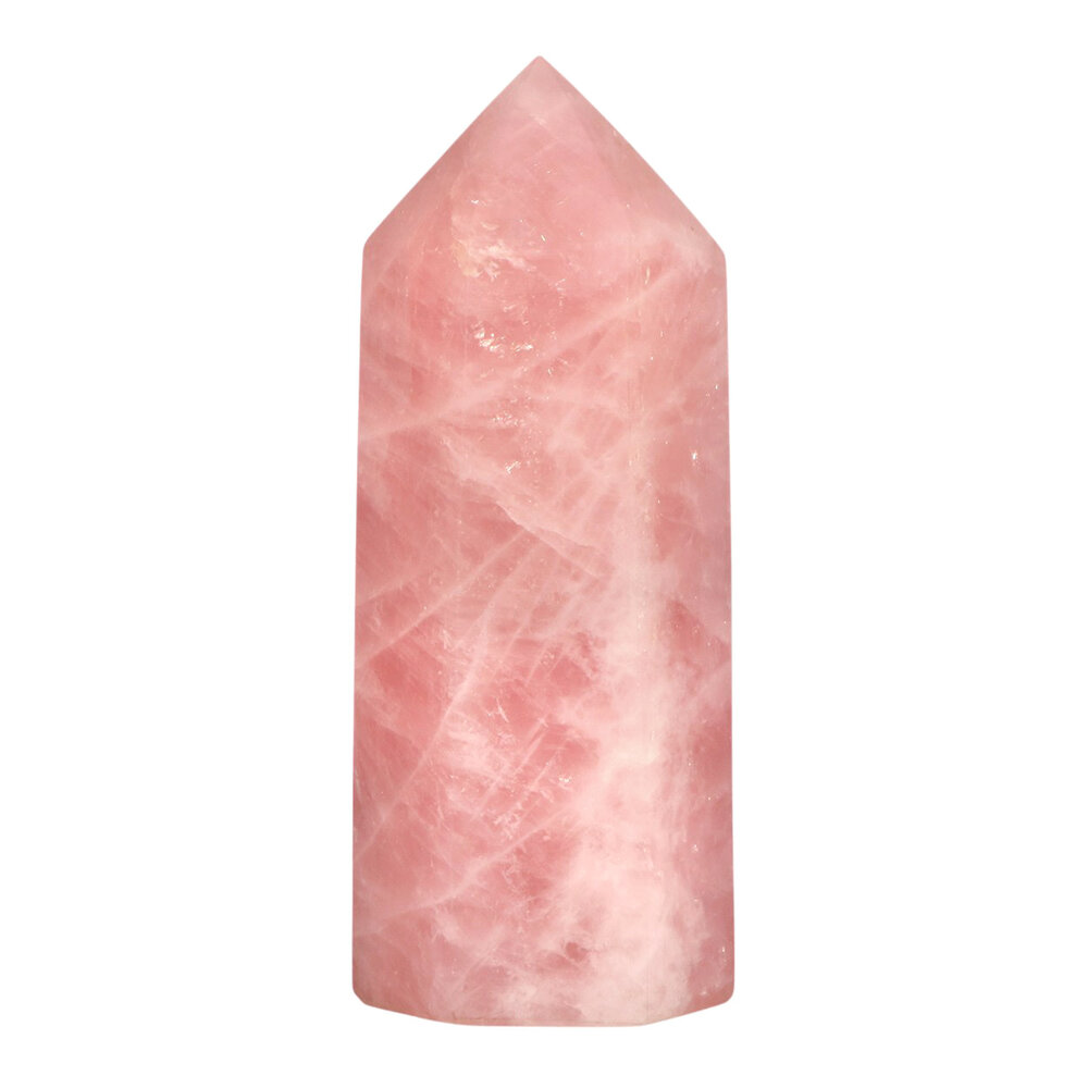 Rozenkwarts punt geslepen A-kwaliteit 20 x 7 x 6,7 cm | 1961 gram
