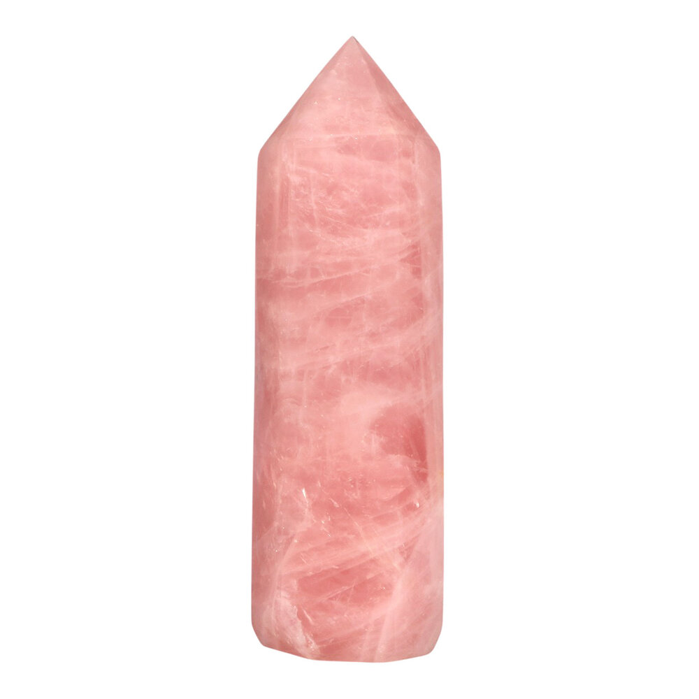 Rozenkwarts punt geslepen A-kwaliteit 24,9 x 7 x 6,1 cm | 2198 gram Rozenkwarts punt geslepen A-kwaliteit 24,9 x 7 x 6,1 cm | 2198 gram