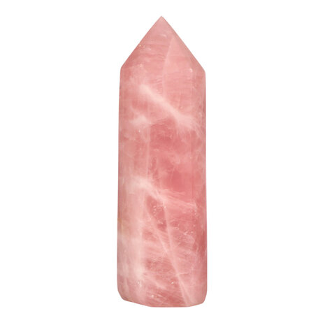Rozenkwarts punt geslepen A-kwaliteit 24,9 x 7 x 6,1 cm | 2198 gram Rozenkwarts punt geslepen A-kwaliteit 24,9 x 7 x 6,1 cm | 2198 gram