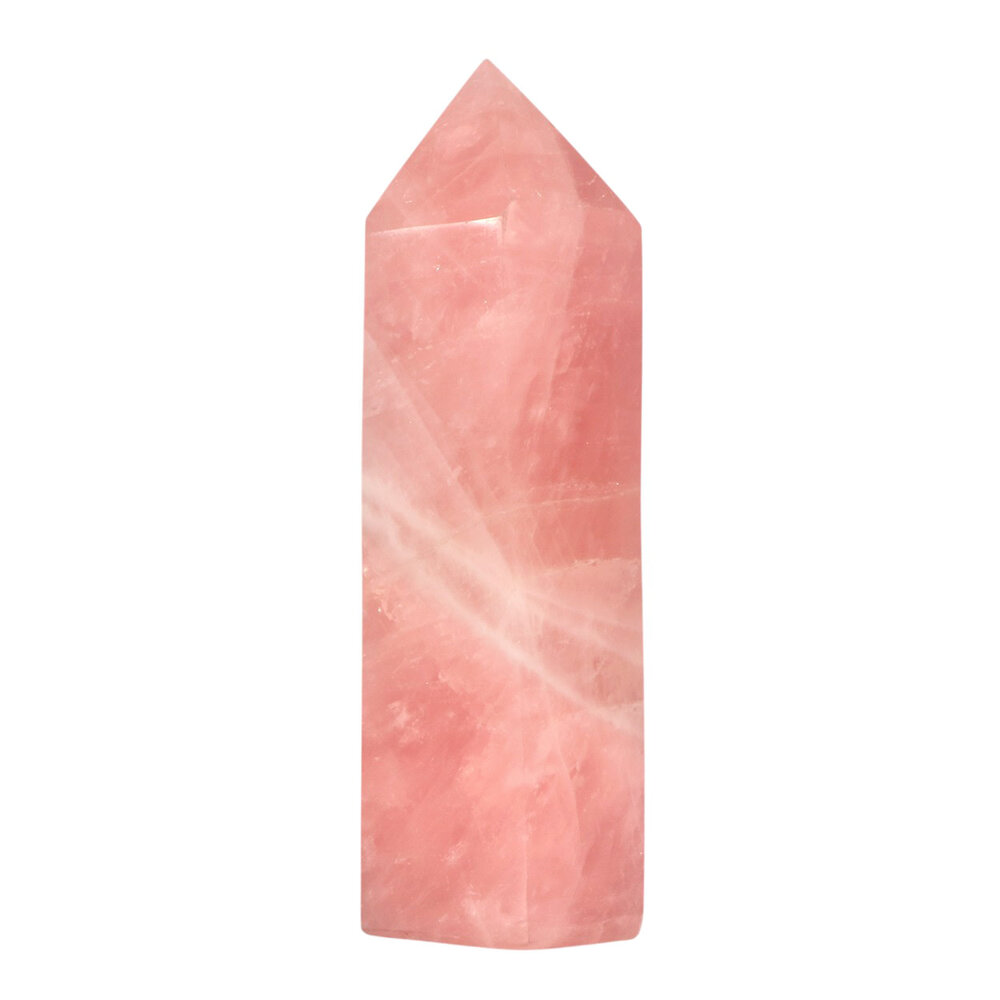Rozenkwarts punt geslepen A-kwaliteit 21,4 x 8,4 x 7 cm | 2258 gram Rozenkwarts punt geslepen A-kwaliteit 21,4 x 8,4 x 7 cm | 2258 gram