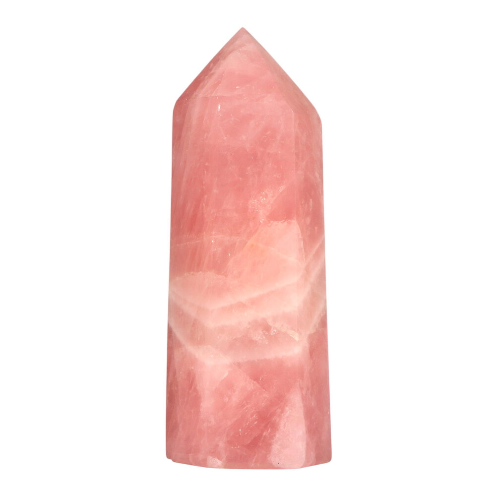 Rozenkwarts punt geslepen A-kwaliteit 21,4 x 8,4 x 7 cm | 2258 gram Rozenkwarts punt geslepen A-kwaliteit 21,4 x 8,4 x 7 cm | 2258 gram