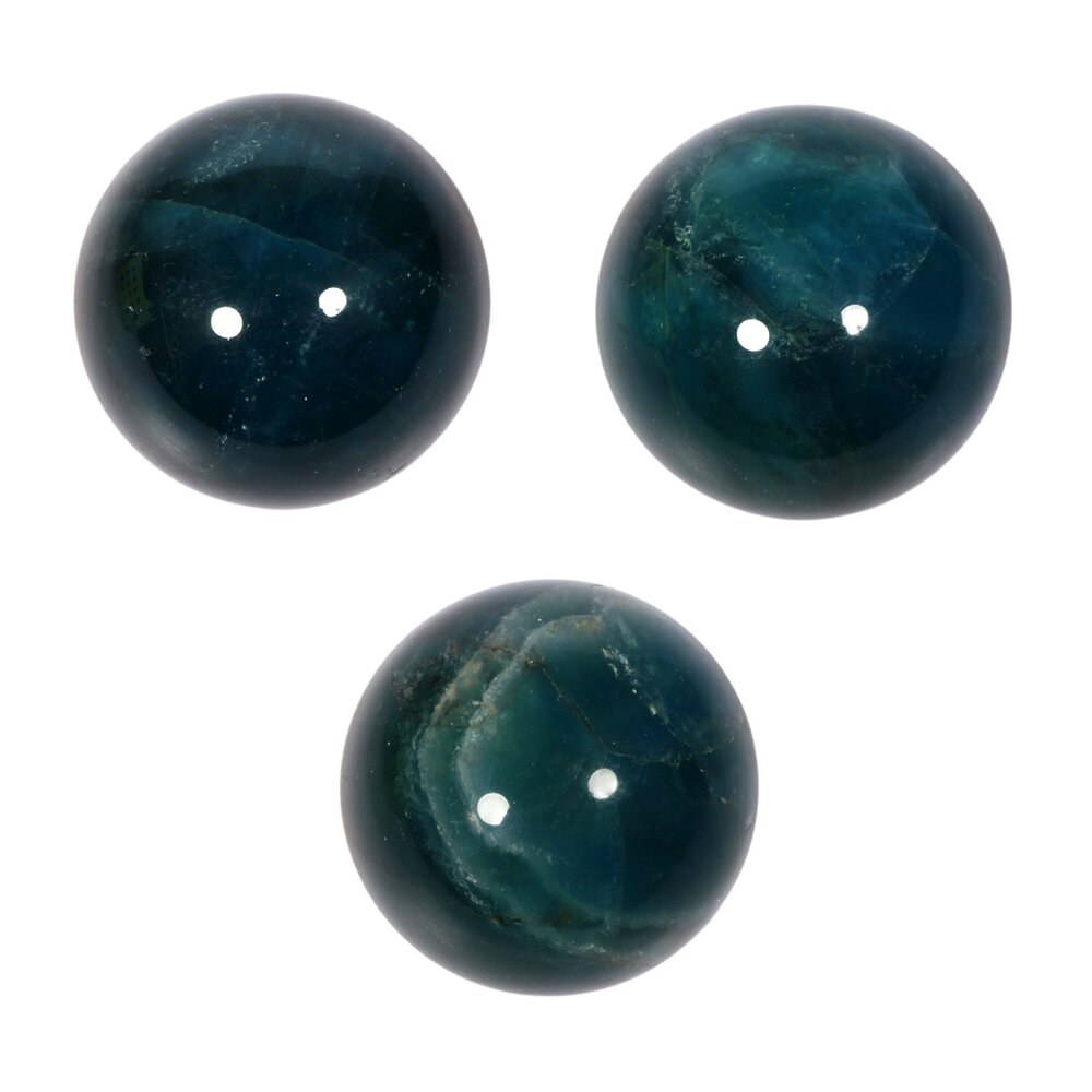 Fluoriet (blauw/groen) bol 45 - 50 mm