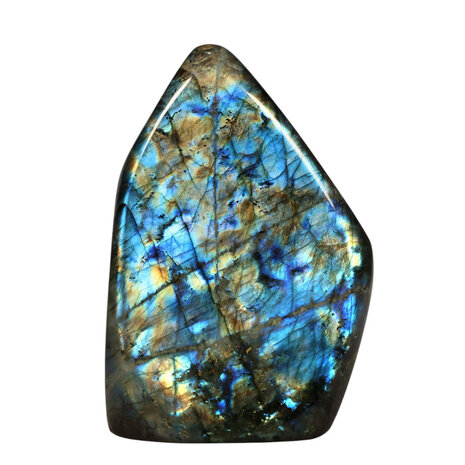 Labradoriet A-kwaliteit sculptuur 14,3 x 9,5 x 4,9 cm | 1189 gram Labradoriet A-kwaliteit sculptuur 14,3 x 9,5 x 4,9 cm | 1189 gram