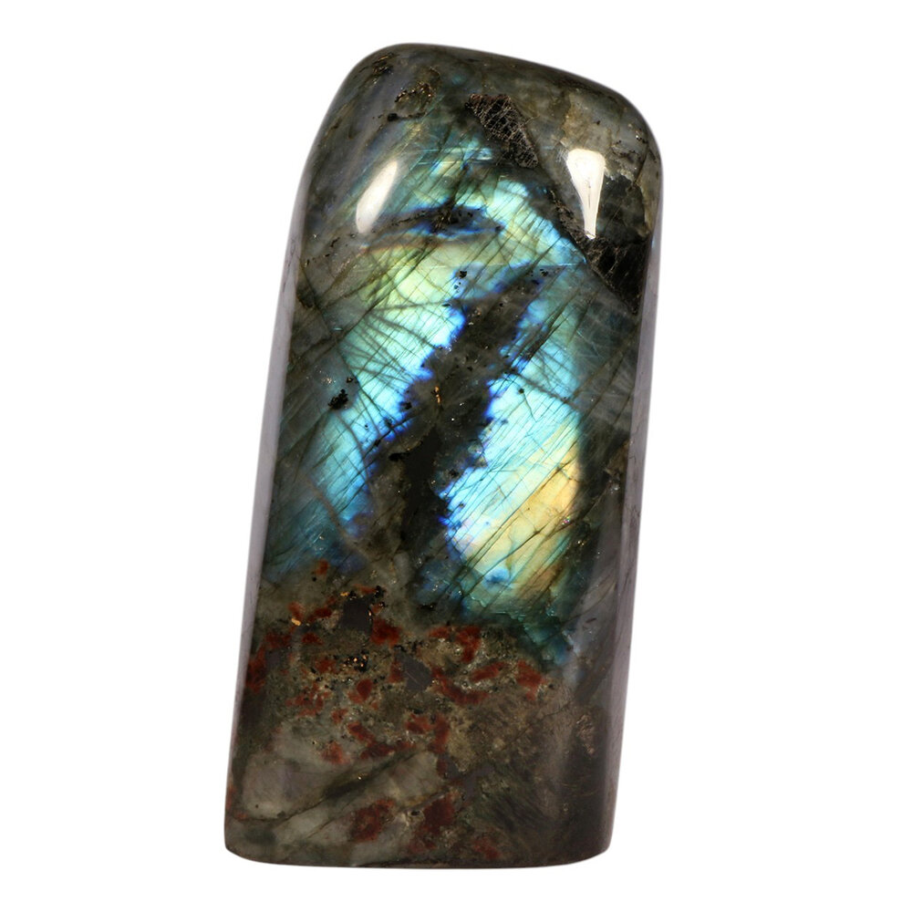 Labradoriet A-kwaliteit sculptuur 16,9 x 7,7 x 4,8 cm | 1357 gram Labradoriet A-kwaliteit sculptuur 16,9 x 7,7 x 4,8 cm | 1357 gram