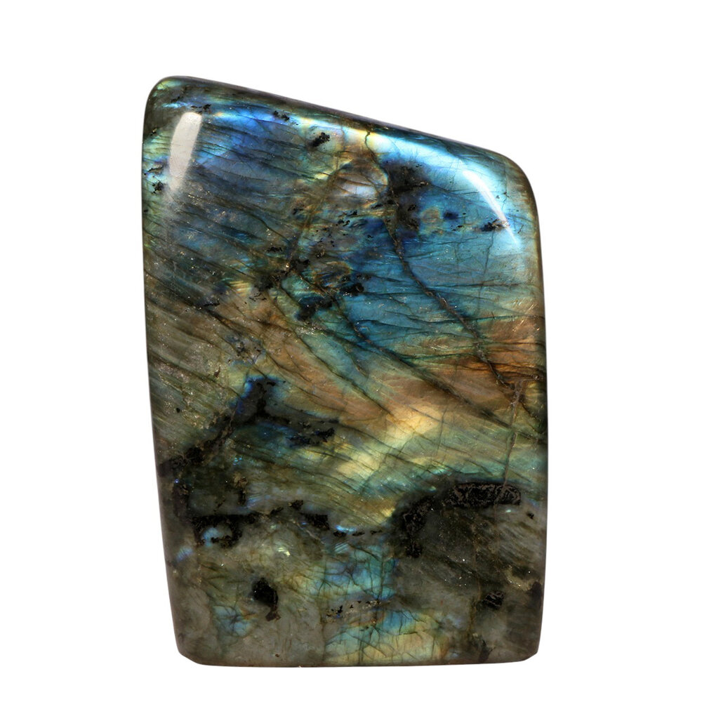 Labradoriet A-kwaliteit sculptuur 13,7 x 9,2 x 5,5 cm | 1518 gram Labradoriet A-kwaliteit sculptuur 13,7 x 9,2 x 5,5 cm | 1518 gram