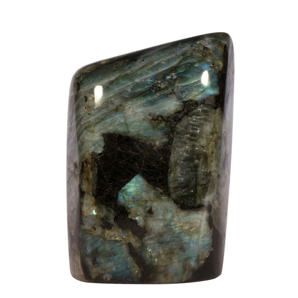 Labradoriet A-kwaliteit sculptuur 13,7 x 9,2 x 5,5 cm | 1518 gram Labradoriet A-kwaliteit sculptuur 13,7 x 9,2 x 5,5 cm | 1518 gram